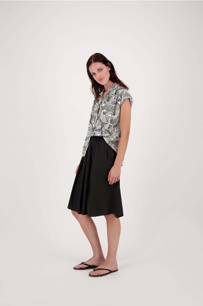 TOP MET GRAFISCHE PRINT 0304 140 7067 OFF WHITE/ZWART